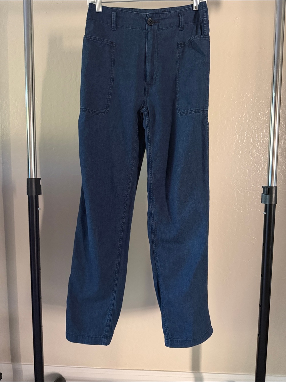 Vince Lightweight Soft Denim Utility Fatigue Patch Pocket Pants Size 27 US4